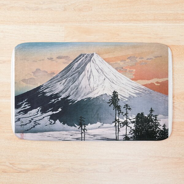 Item preview, Mount Fuji at Sunset - Hiroaki Takahashi Vintage Print designed and sold by Open Canvas.