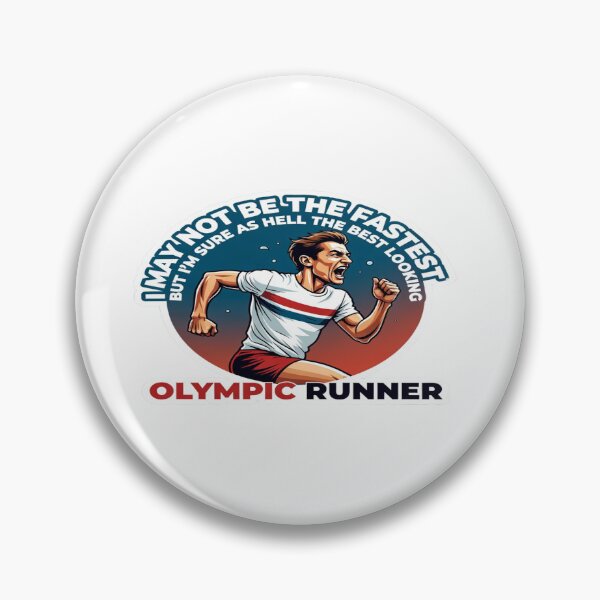 Item preview, I May Not Be the Fastest but I’m Sure as Hell the Best Looking – Olympic Runner Funny T-Shirt & Sticker Design designed and sold by Sushikidsntod.