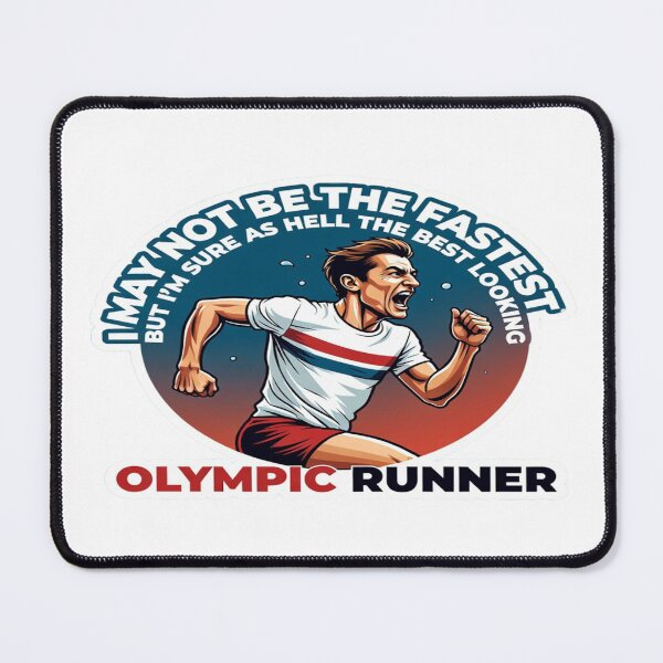 Item preview, I May Not Be the Fastest but I’m Sure as Hell the Best Looking – Olympic Runner Funny T-Shirt & Sticker Design designed and sold by Sushikidsntoddlers.