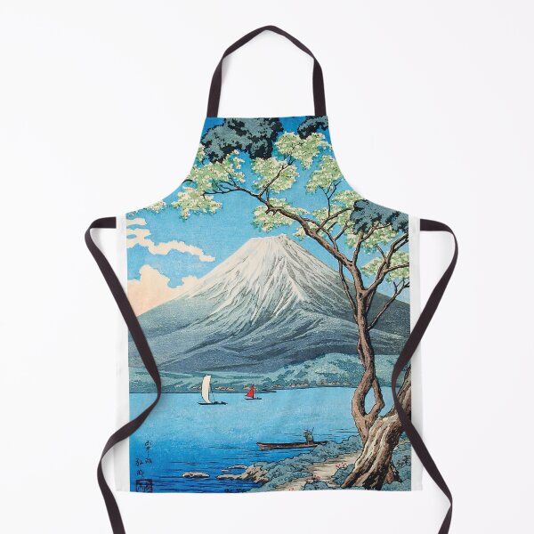 Item preview, Mount Fuji from Lake Yamanaka - Vintage Japanese Landscape Print designed and sold by Open Canvas.