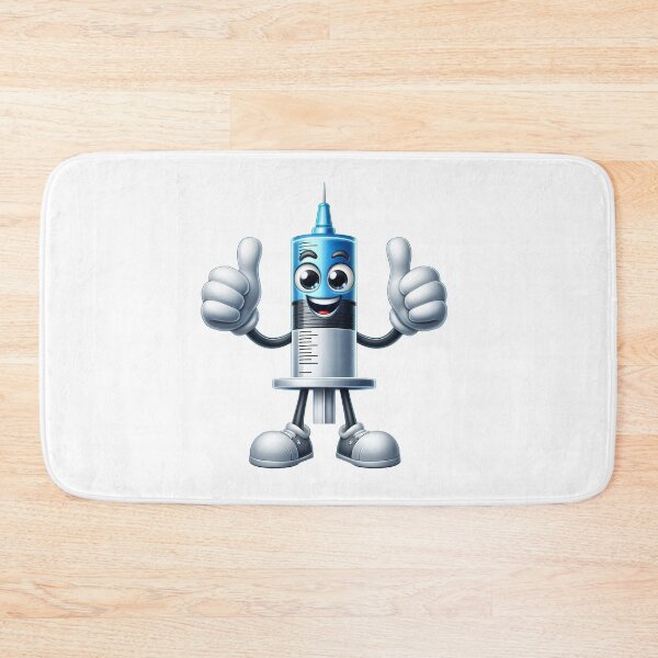 Item preview, Cute Medical Syringe with Thumbs Up Cartoon designed and sold by LunaPixelStudio.