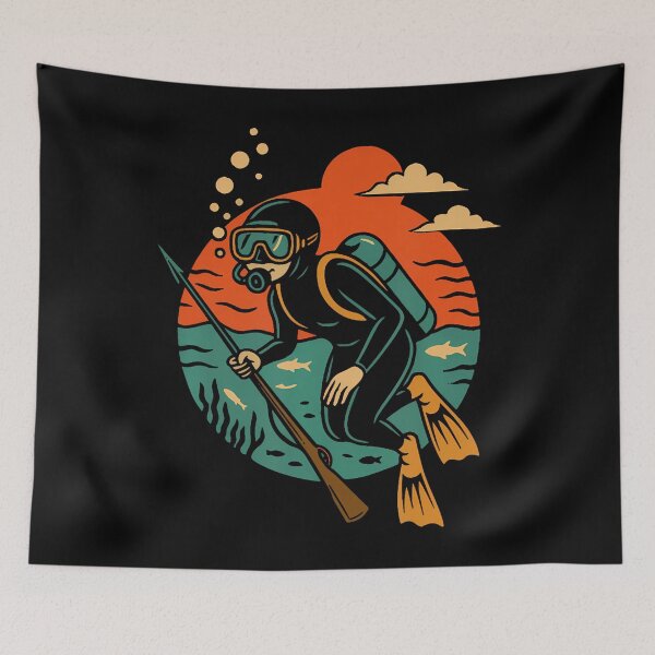 Item preview, Vintage Spearfisher Harpoons Scuba Diving Spearfishing designed and sold by heupelipocko.