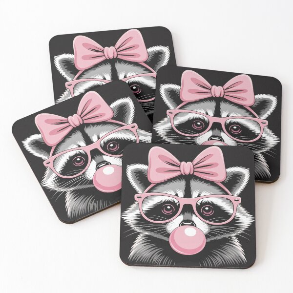 Item preview, Badger Wearing Glasses and Blowing Pink Bubble Gum designed and sold by Rackaam.