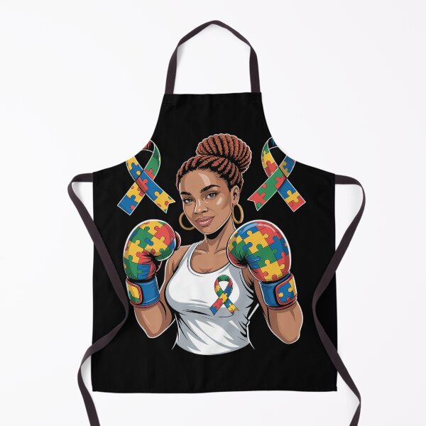 Item preview, African American Black Autism Mom Afro Autism Awareness Mama designed and sold by SIGORDESIGN.