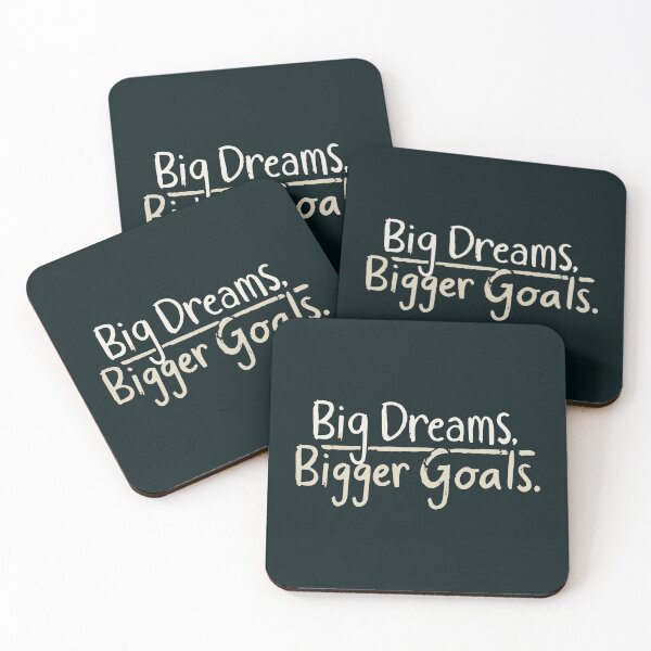 Item preview, Big Dreams Bigger Goals Quote 2 designed and sold by DavidTeeStudio.