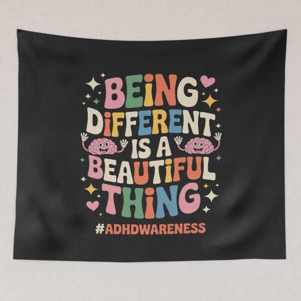 Item preview, Being Different ADHD Awareness ADHD Warrior ADHD Support designed and sold by Rackaam.