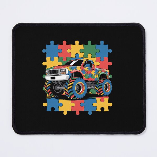 Item preview, Autism Awareness Monster Truck designed and sold by SIGORDESIGN.