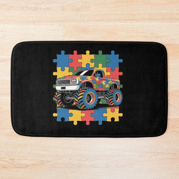 Item preview, Autism Awareness Monster Truck designed and sold by SIGORDESIGN.