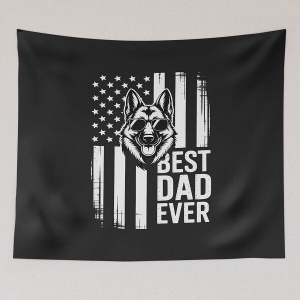 Item preview, Copy of Being A Dad Is An Honor Being A Papa Is PricelessBest German Shepherd Dog Dad Ever Fathers Day USA Flag designed and sold by Rackaam.