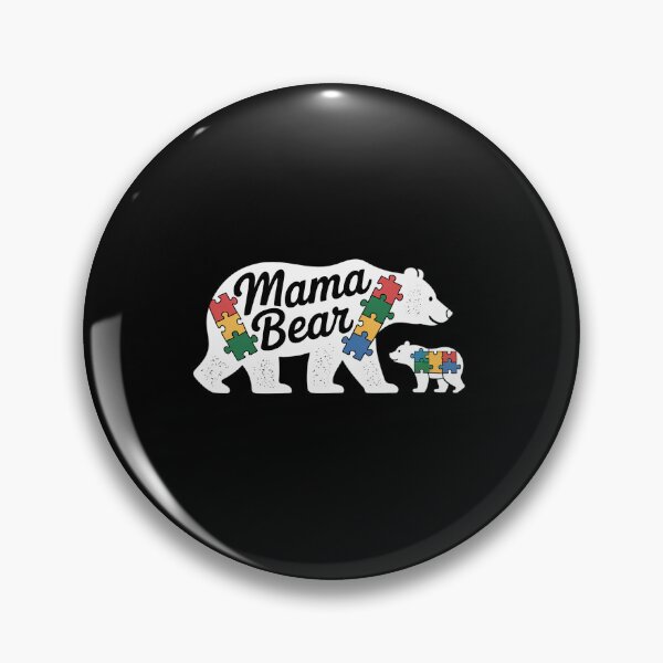 Item preview, Autism Awareness Mama Bear Autistic Kids Awareness Mom designed and sold by SIGORDESIGN.