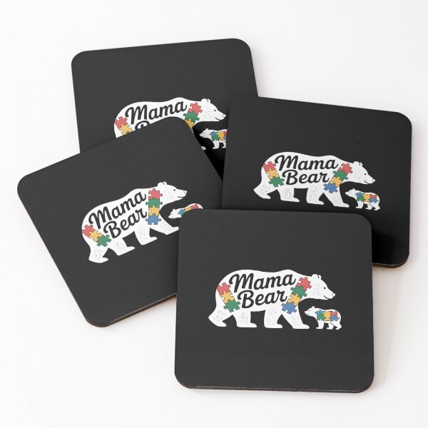 Item preview, Autism Awareness Mama Bear Autistic Kids Awareness Mom designed and sold by SIGORDESIGN.