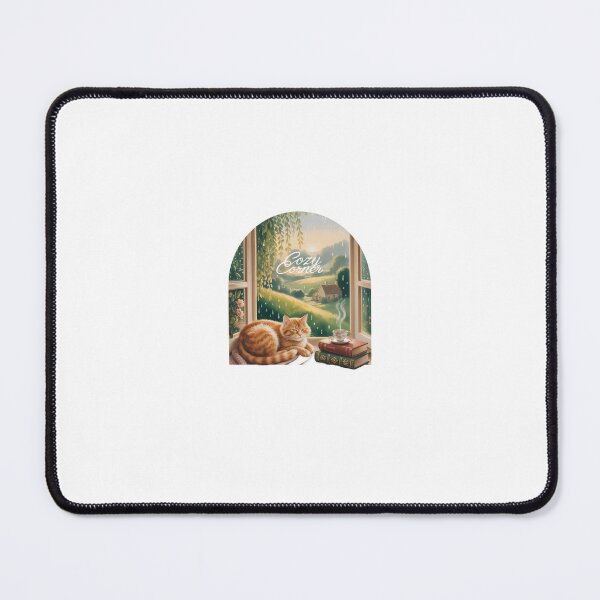 Item preview, Cozy Corner Cat Cottage Sticker designed and sold by VelvetForge.