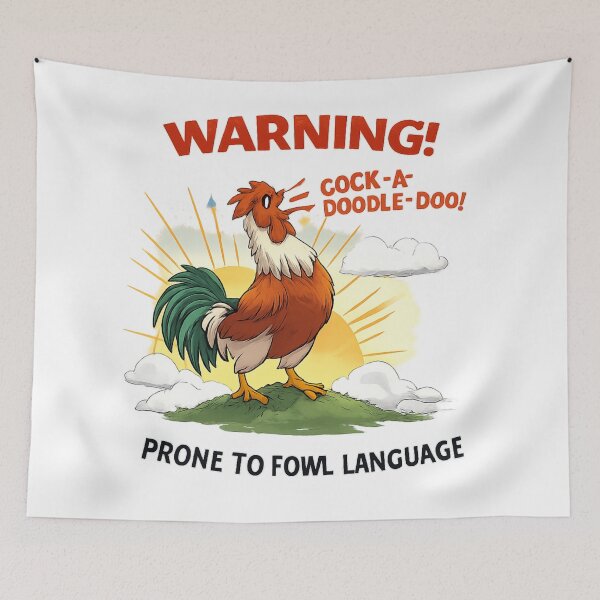 Item preview, WARNING! PRONE TO FOWL LANGUAGE designed and sold by DomGDesign.