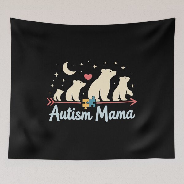Item preview, Autism Awareness Shirt Mama Bear 4 Cubs Autism Mama designed and sold by SIGORDESIGN.
