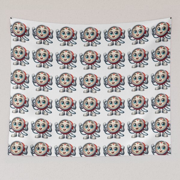 Item preview, Cute Blood Pressure Mascot Heart Health Monitor designed and sold by LunaPixelStudio.