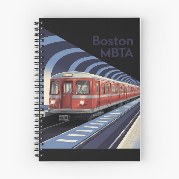 Item preview, Boston MBTA Subway Retro Train City Transit Artwork designed and sold by Rackaam.