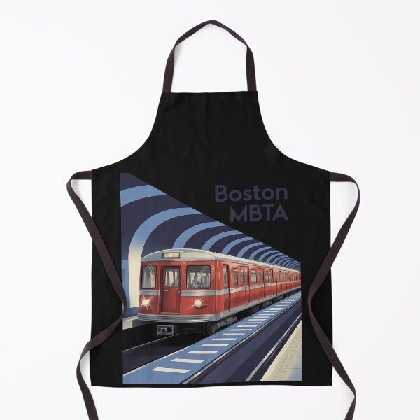 Item preview, Boston MBTA Subway Retro Train City Transit Artwork designed and sold by Rackaam.
