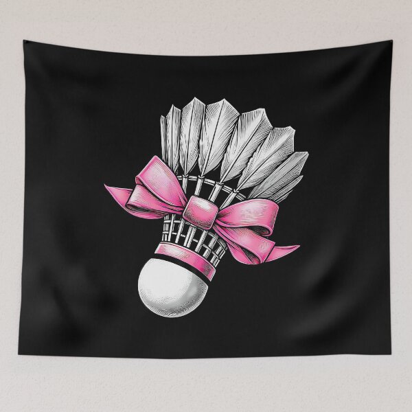 Item preview, Coquette Bow Badminton Shuttlecock Pink Ribbon Mom Girl designed and sold by LunaDangelo.