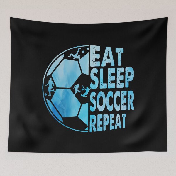 Item preview, Eat Sleep Soccer Repeat For Youth Girls Boys Purple designed and sold by heupelipocko.
