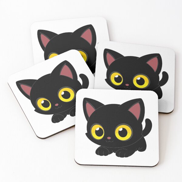 Item preview, mischievous black kitten designed and sold by Sunny-Sally.