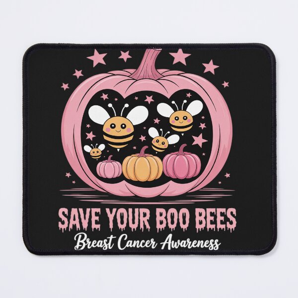Item preview, Breast Cancer Awareness Boos Pumpkin Cute Save Your Boo Bees designed and sold by Rackaam.