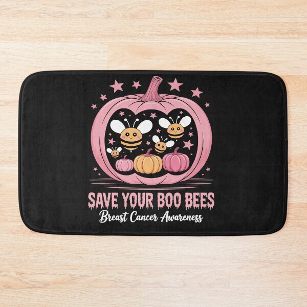 Item preview, Breast Cancer Awareness Boos Pumpkin Cute Save Your Boo Bees designed and sold by Rackaam.