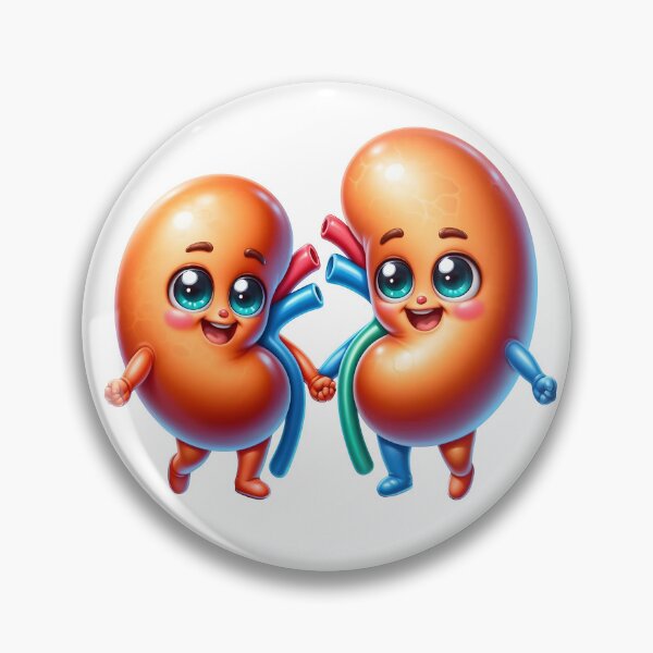 Item preview, Cute Medical Kidney Characters with Smiling Faces designed and sold by LunaPixelStudio.