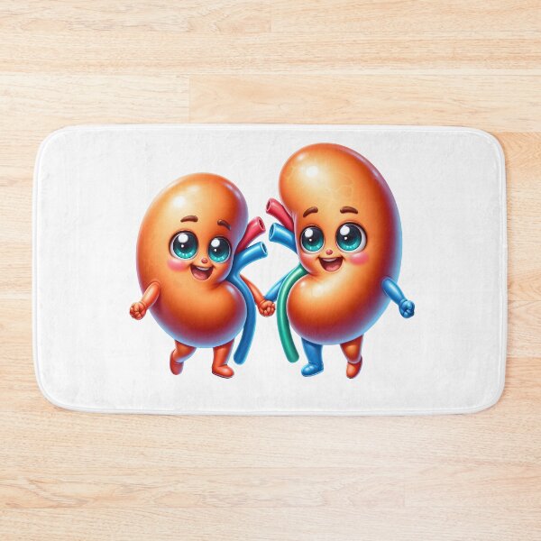Item preview, Cute Medical Kidney Characters with Smiling Faces designed and sold by LunaPixelStudio.