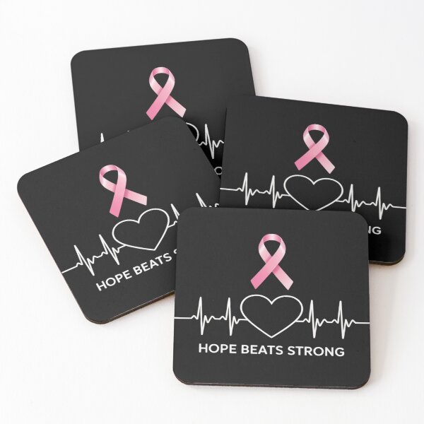 Item preview, Breast Cancer Awareness Month Pink Ribbon Heartbeat designed and sold by Rackaam.