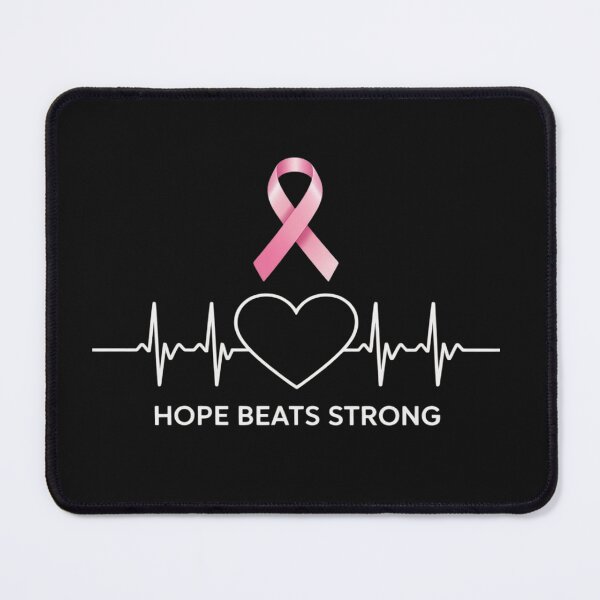 Item preview, Breast Cancer Awareness Month Pink Ribbon Heartbeat designed and sold by Rackaam.