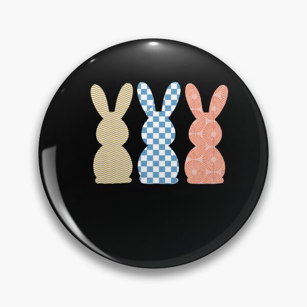 Item preview, Easter Bunny Rabbit Groovy Hippie Trio Cute Easter Day designed and sold by FaithAbbott.