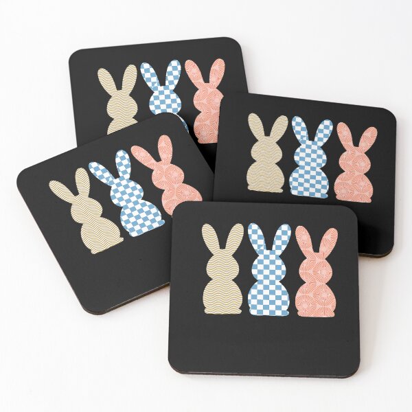 Item preview, Easter Bunny Rabbit Groovy Hippie Trio Cute Easter Day designed and sold by FaithAbbott.