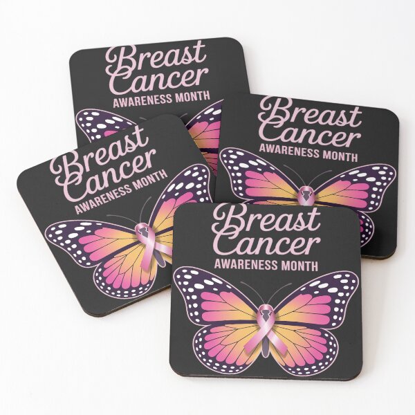 Item preview, Breast Cancer Awareness Pink Ribbon Butterfly Support designed and sold by Rackaam.