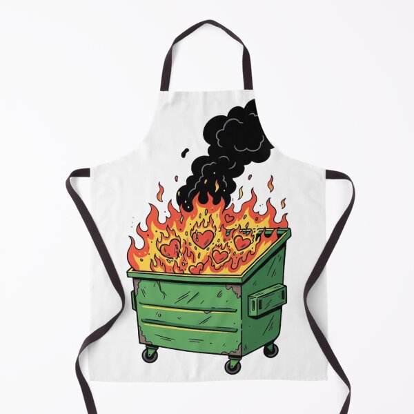 Item preview, Love Is A Dumpster Fire Funny Chaotic Anti-Valentine Art designed and sold by ARTReMi.