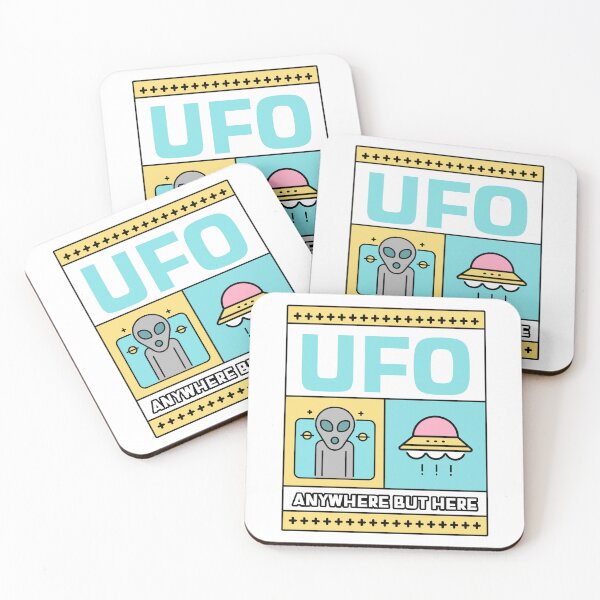 Item preview, UFO Anywhere But Here Graphic T-Shirt – Retro Alien Sci-Fi Art Tee, Funny Space Escape Shirt designed and sold by PopVision.