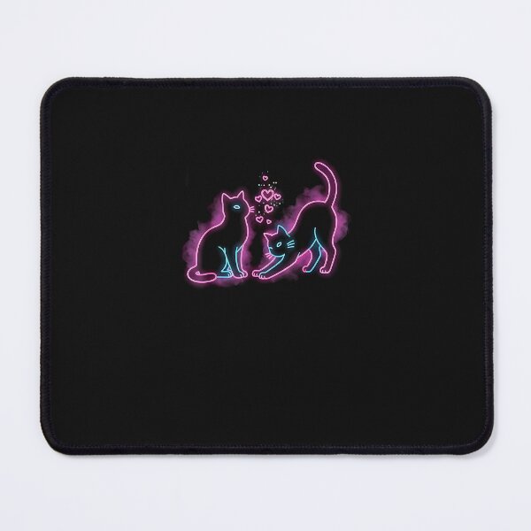 Item preview, Neon Japanese Cat Valentine Love Cyberpunk Art designed and sold by SWEET-TINAPAY.