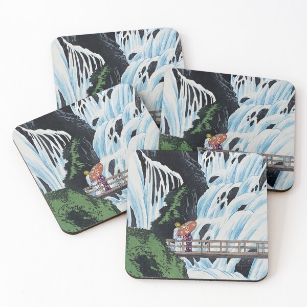 Item preview, Kegon Falls at Nikko - Hiroaki Takahashi Vintage Print designed and sold by Open Canvas.