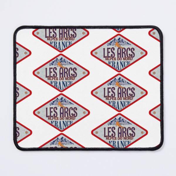 Item preview, Les Arcs, Alpes du Nord, France, Vintage skiing badge design designed and sold by Wanderful-roads.