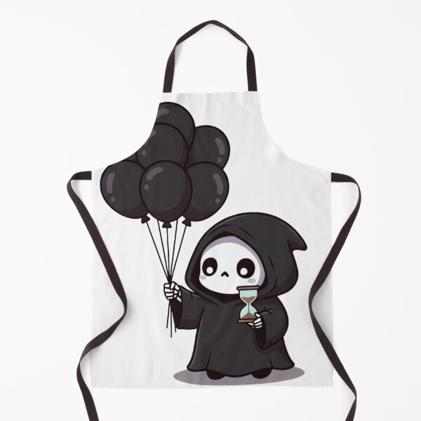 Item preview, Cute Grim Reaper With Black Balloons Spooky Anti-Valentine designed and sold by ARTReMi.