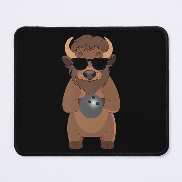 Item preview, Funny Bison Buffalo Wearing Sunglasses Tenpin Bowling designed and sold by HerbertKuhn112.