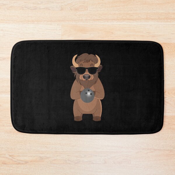 Item preview, Funny Bison Buffalo Wearing Sunglasses Tenpin Bowling designed and sold by HerbertKuhn112.