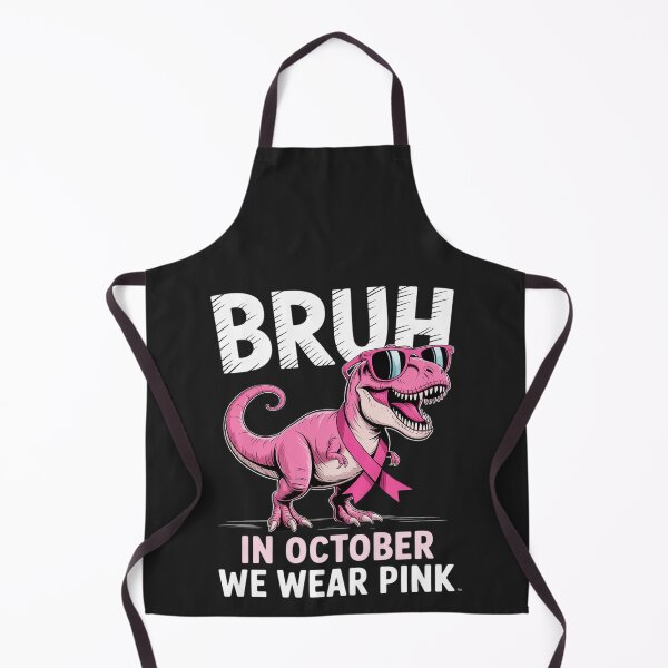 Item preview, Bruh In October We Wear Pink Dinosaur Breast Cancer Awarenes designed and sold by Rackaam.