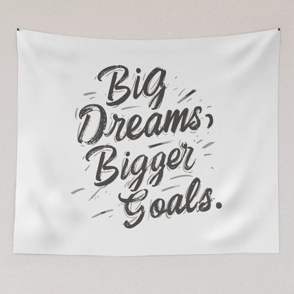 Item preview, Big Dreams Bigger Goals Script designed and sold by DavidTeeStudio.