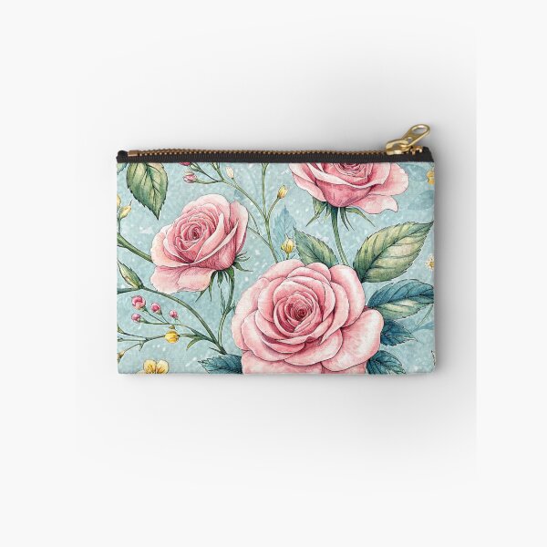 Aperçu de l'œuvre Jardin de roses vintage : Motif floral aquarelle rose tendre | Illustration romantique et élégante créée et vendue par CHRONIN.