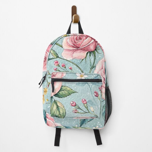 Artikelvorschau, Vintage-Rosengarten: Zartrosa Aquarell-Blumenmuster | Romantischer und eleganter Kunstdruck entworfen und verkauft von CHRONIN.
