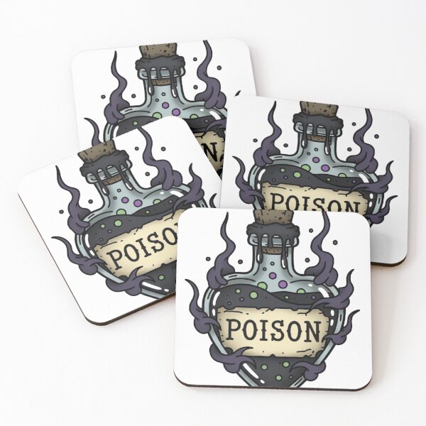 Item preview, Love Potion Poison Bottle Traditional Tattoo Witchy Art designed and sold by ARTReMi.