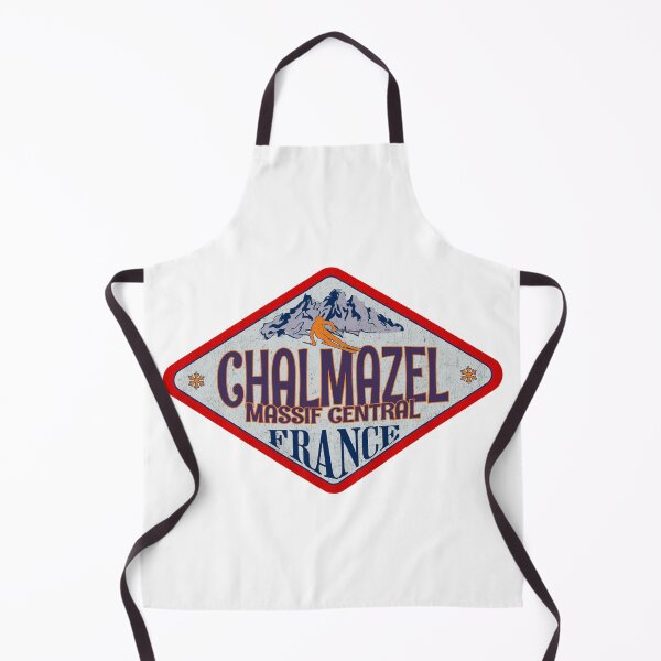 Item preview, Chalmazel, Massif Central, France, Vintage skiing badge design designed and sold by Wanderful-roads.