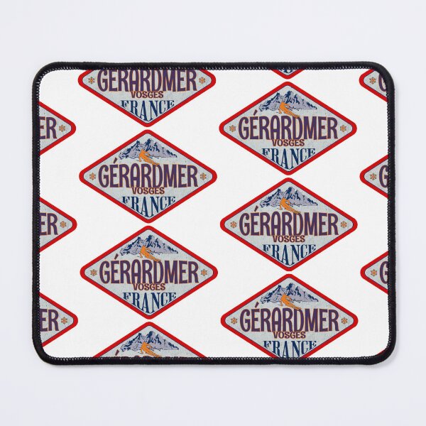Item preview, Gérardmer, Vosges, France, Vintage skiing badge design designed and sold by Wanderful-roads.