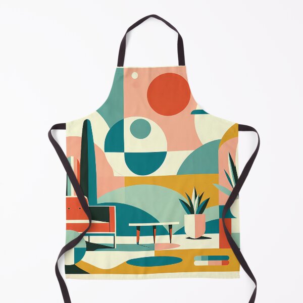 Item preview, Mid Century Modern Geometric Living Room Abstract designed and sold by InkSmithery.