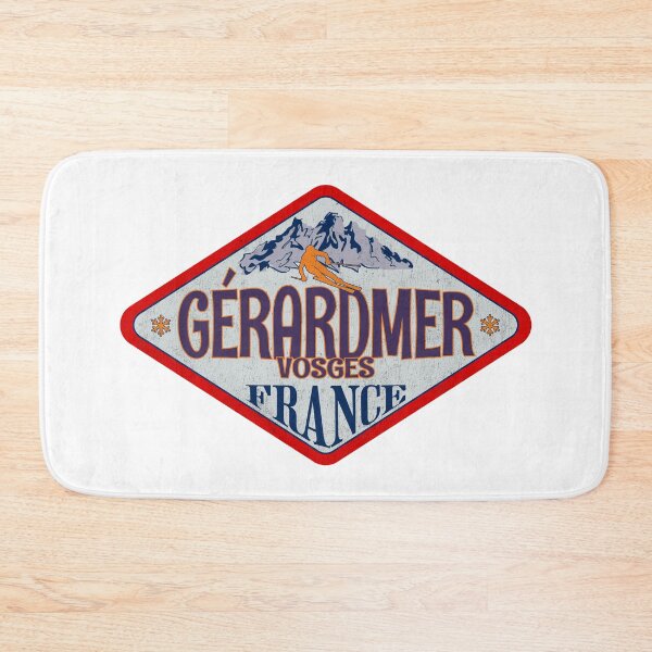 Item preview, Gérardmer, Vosges, France, Vintage skiing badge design designed and sold by Wanderful-roads.